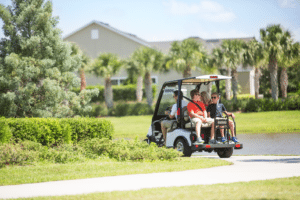 Golf cart path installation